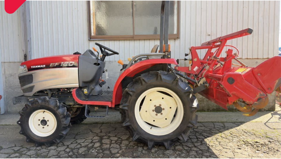 ヤンマートラクター EF120 4WD 逆転 パワステ 自動水平 安全フレーム 実動品 450時間